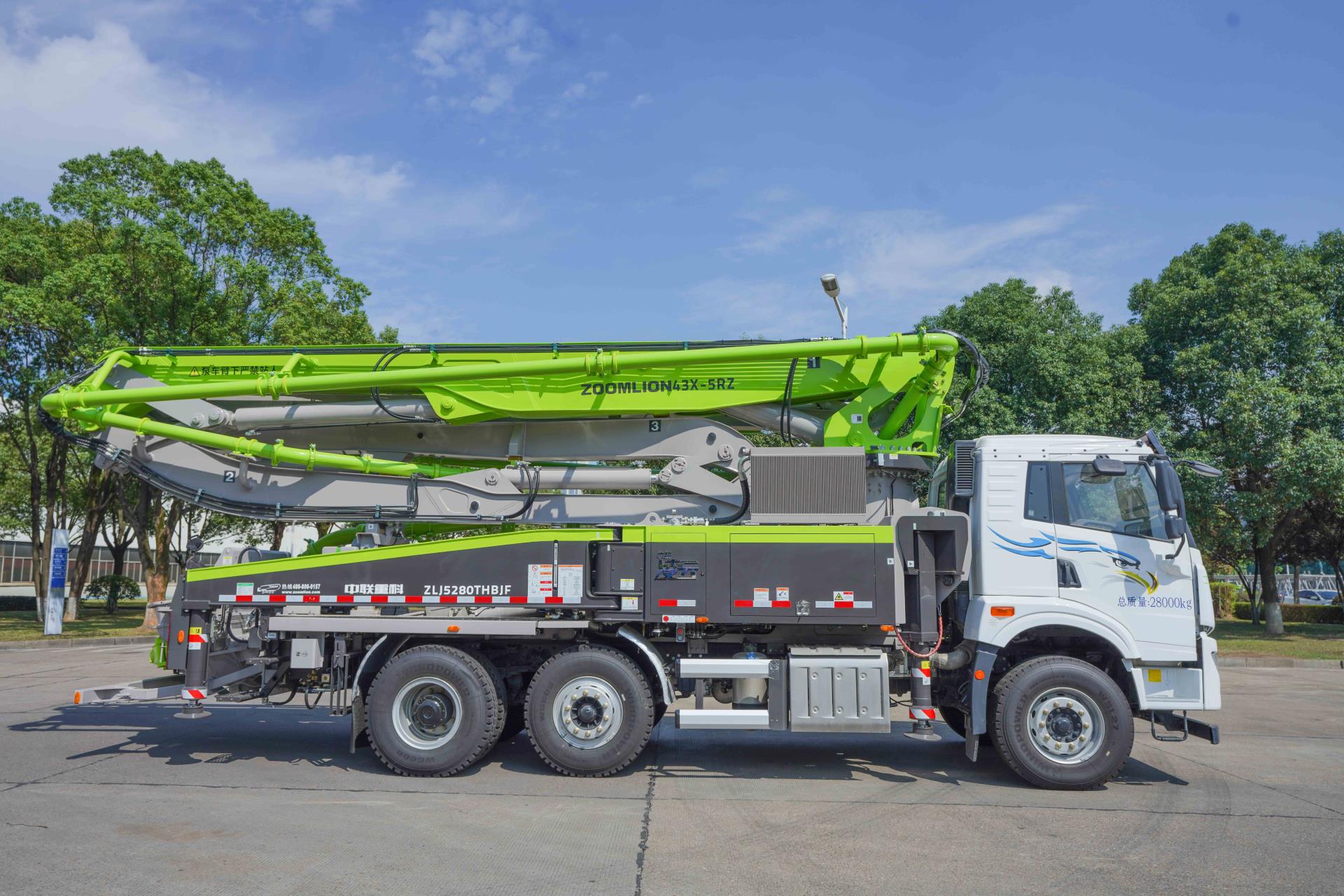 随动桥43m解放国六泵车